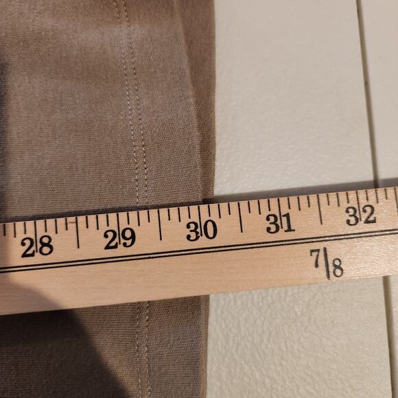 Soft Surroundings Womens Tan 3/4 Sleeve Moda Tunic Top Size XL Pockets Capsule - Picture 8 of 9